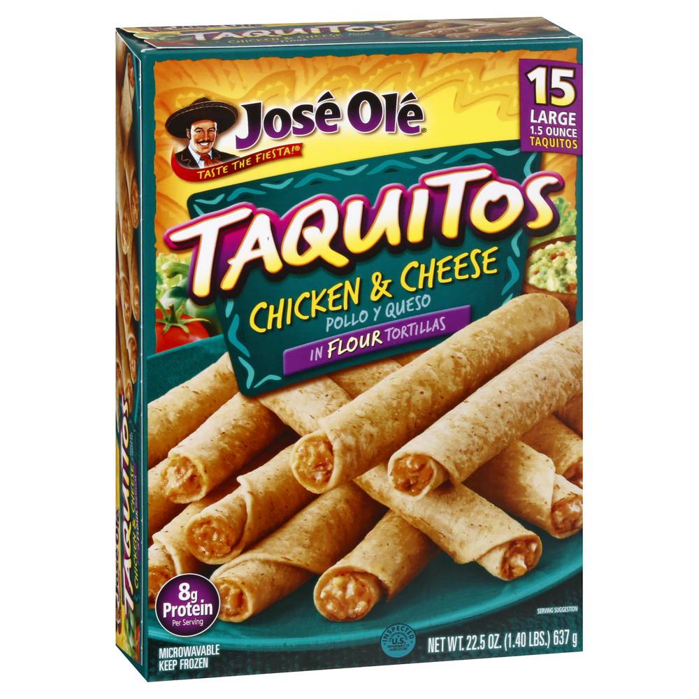 Jose Ole Chicken and Cheese Taquitos (1.41 lbs, 15 ct)