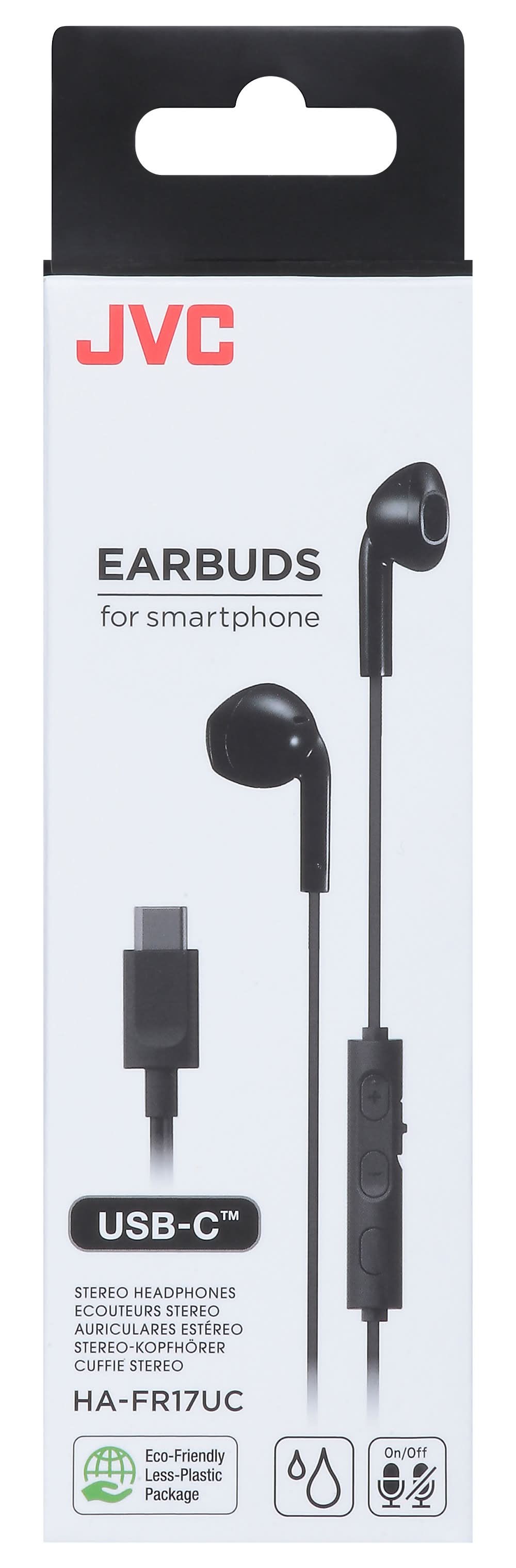 JVC Usb C Earbuds For Smartphone, Black