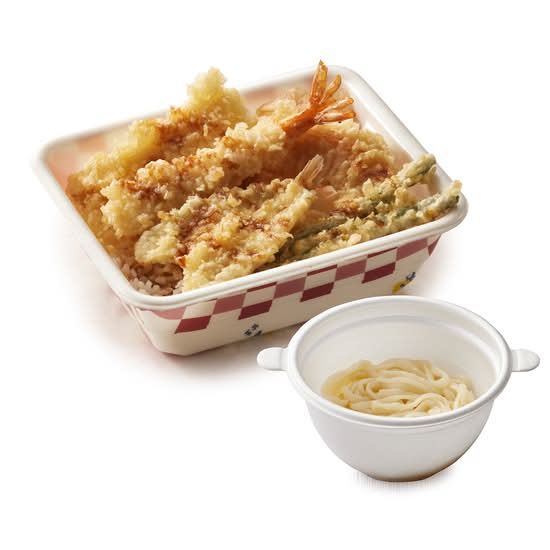 てんやの天丼弁当（冷小うどん）セット