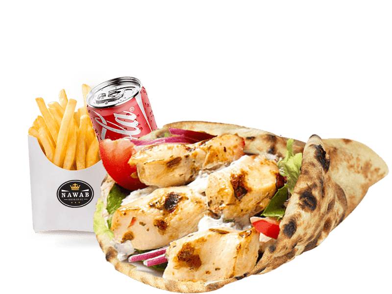 Menu sandwich cheese naan Boursin