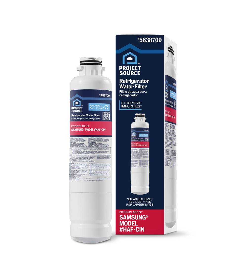 Project Source Push-In Refrigerator Water Filter Fits Samsung Filter HAF-CIN | PSCIN