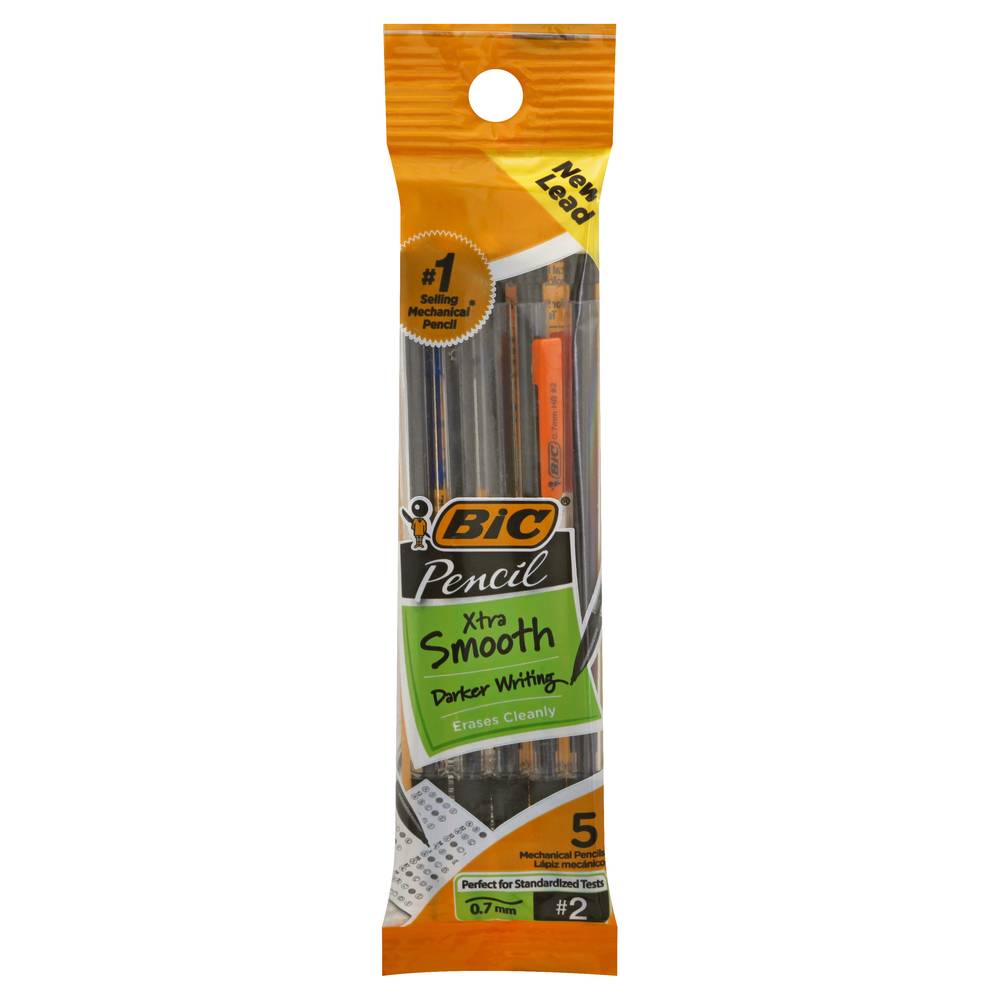 BiC Xtra Smooth Mechanical Pencils With Erasers (5 ct)