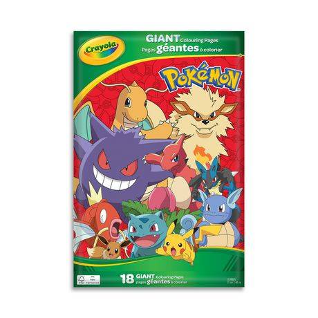 Crayola Pokémon Giant Colouring Pages