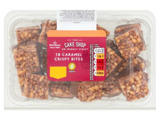 Morrisons Caramel, Cake Shop on Market Street Crispy Bites (18 pack)