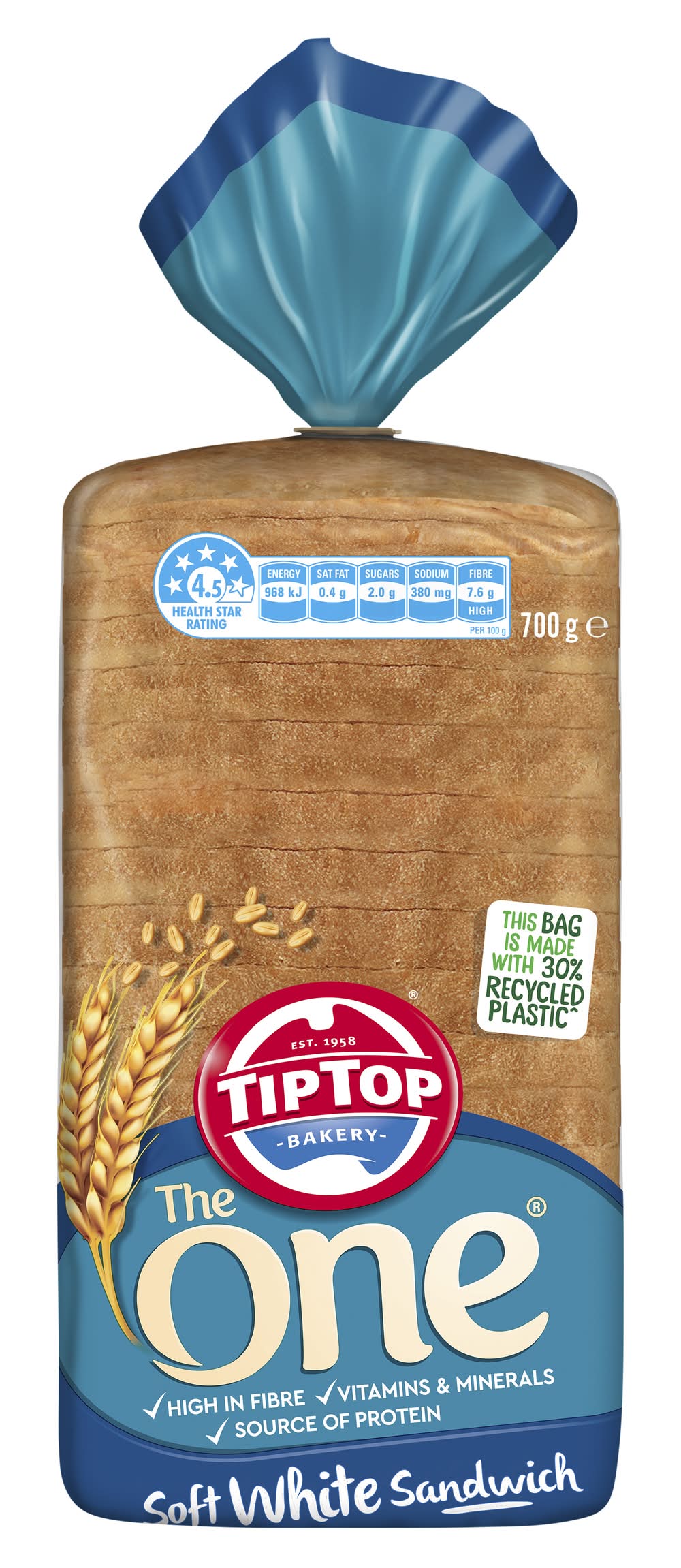 Tip Top The One Soft White Sandwich Sliced Bread (700g)