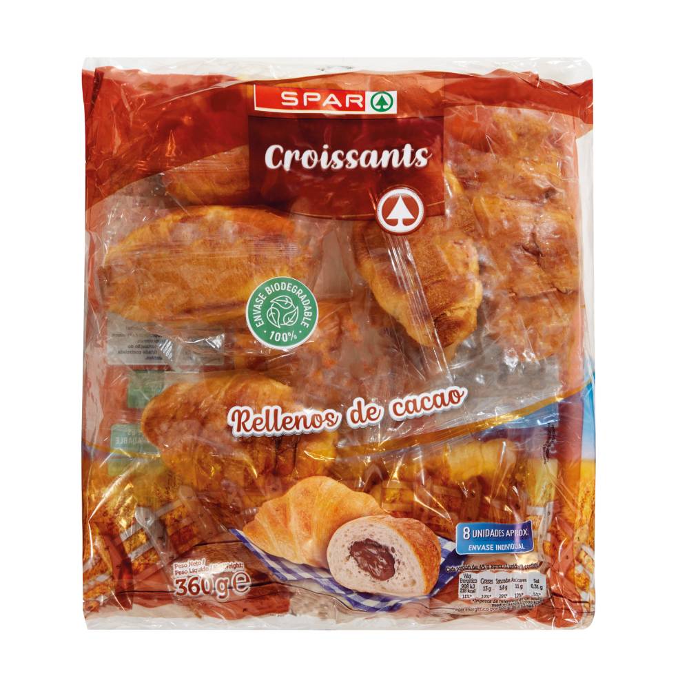 Croissant Spar Rellenos De Chocolate 360Gr