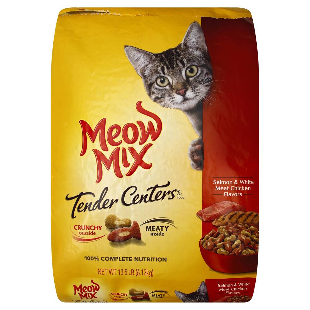 Meow Mix Tender Centers Salmon & White Meat Chicken Dry Cat Food