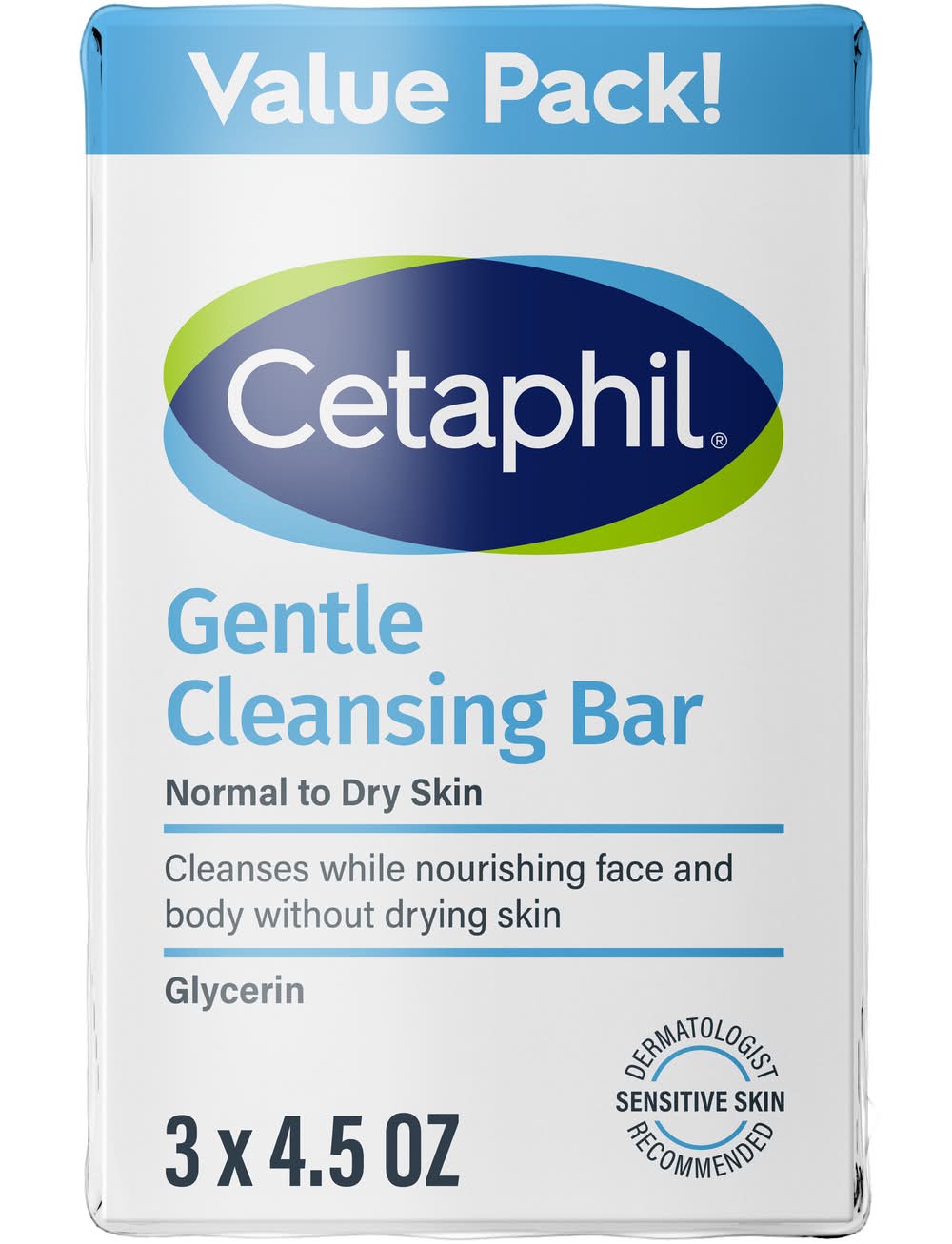 Cetaphil Gentle Cleansing Bar (4.5 oz)