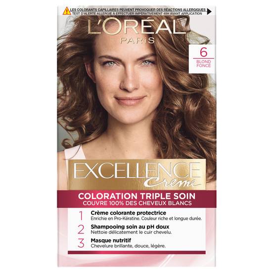 L'oréal Paris - Excellence crème coloration blond foncé 6