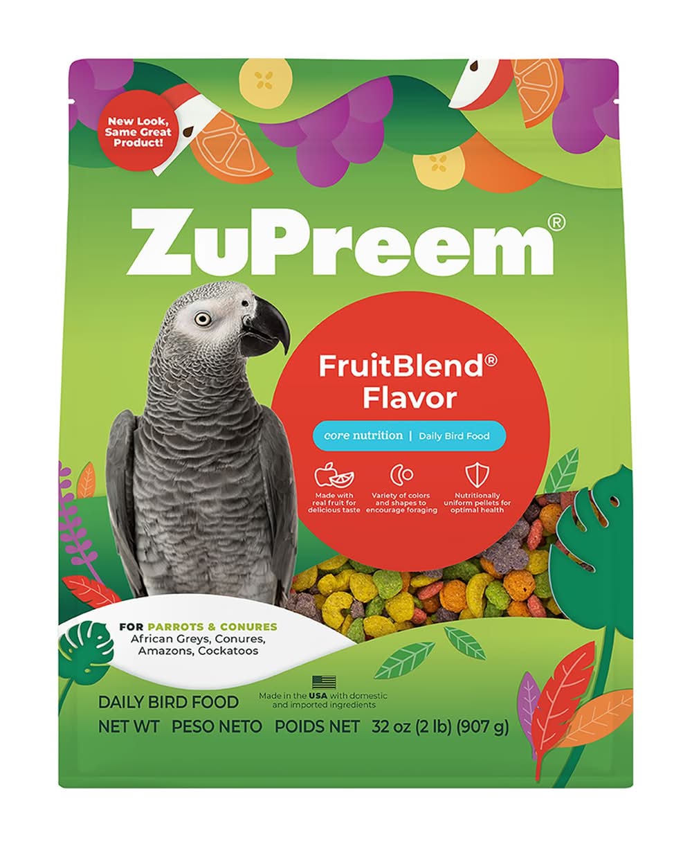 ZuPreem® FruitBlend Parrot & Conure Bird Food (Color: Assorted, Size: 3.5 Lb)