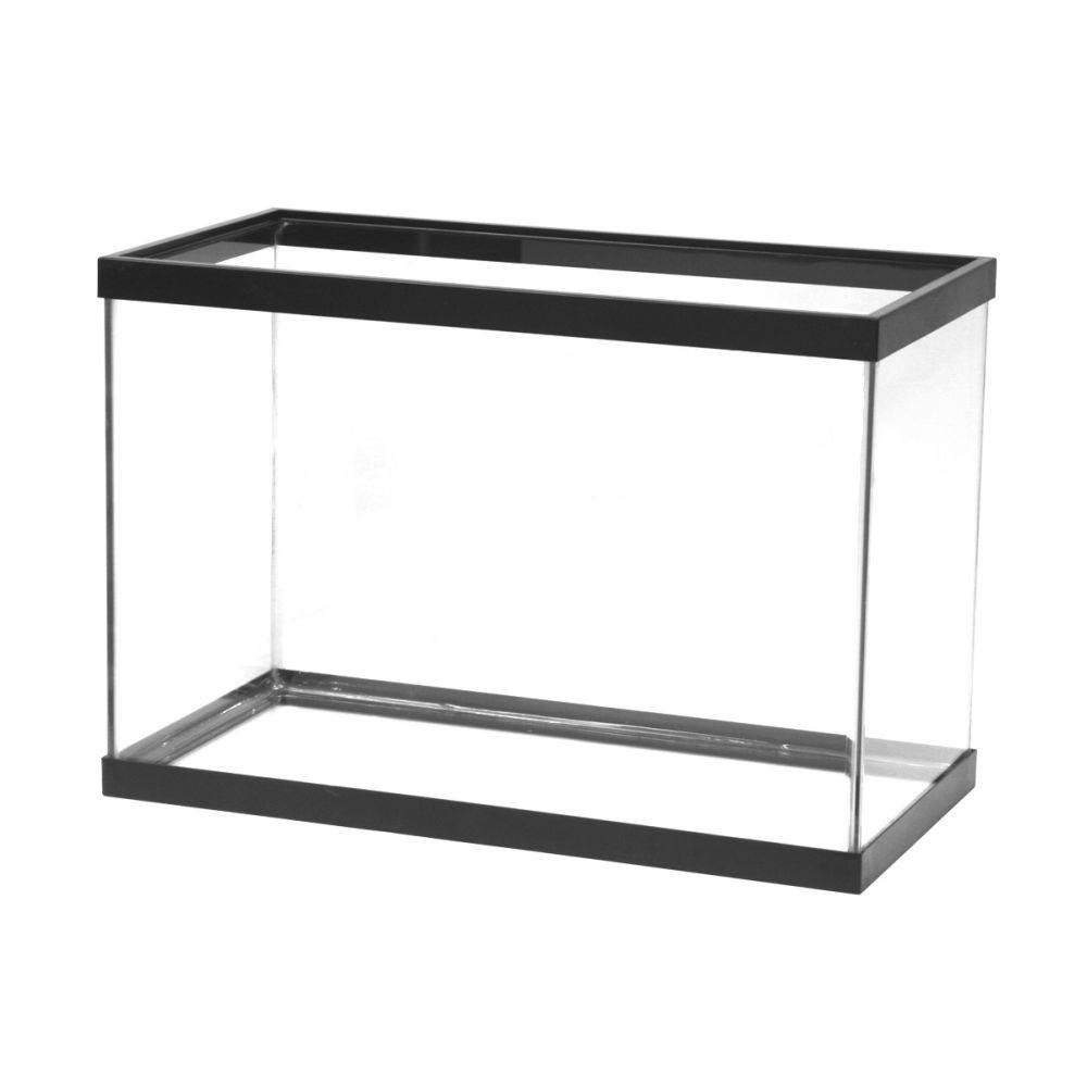 Aqueon Standard Glass Rectangle Aquarium Clear Silicone, Black