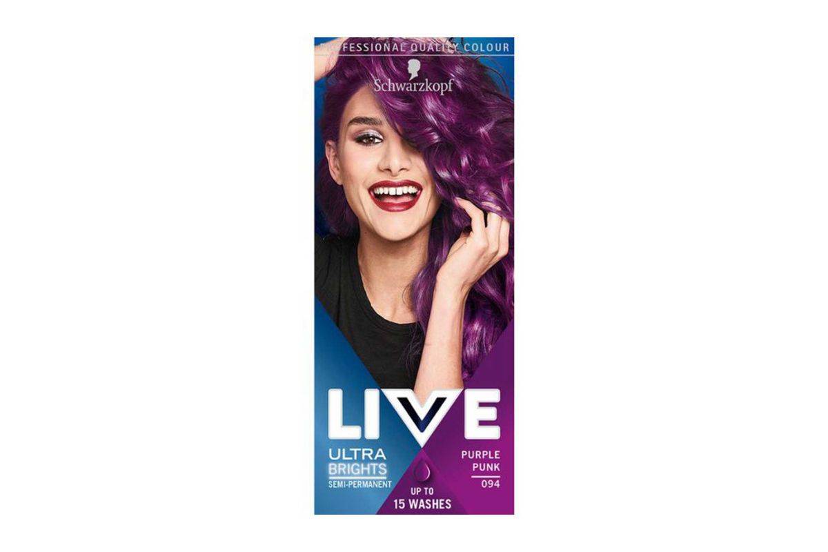 Schwarzkopf LIVE Purple Punk 094 Semi-Permanent Hair Dye