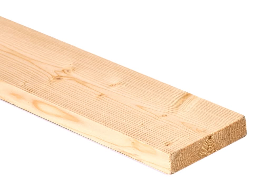 ReliaBilt 1-in x 4-in x 4-ft Unfinished #2 S4S Whitewood Common Softwood Board