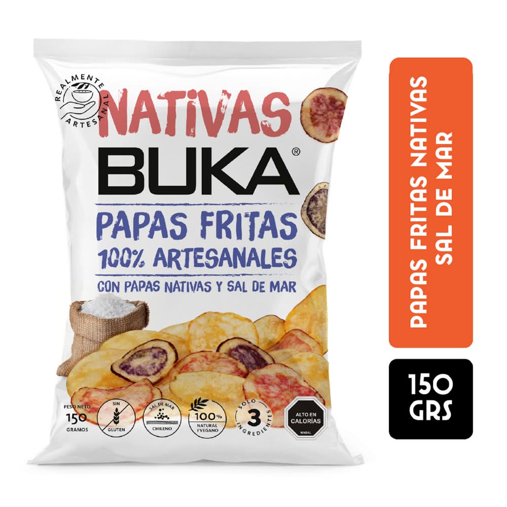 Buka · Papas fritas artesanales sal de mar (150 g)