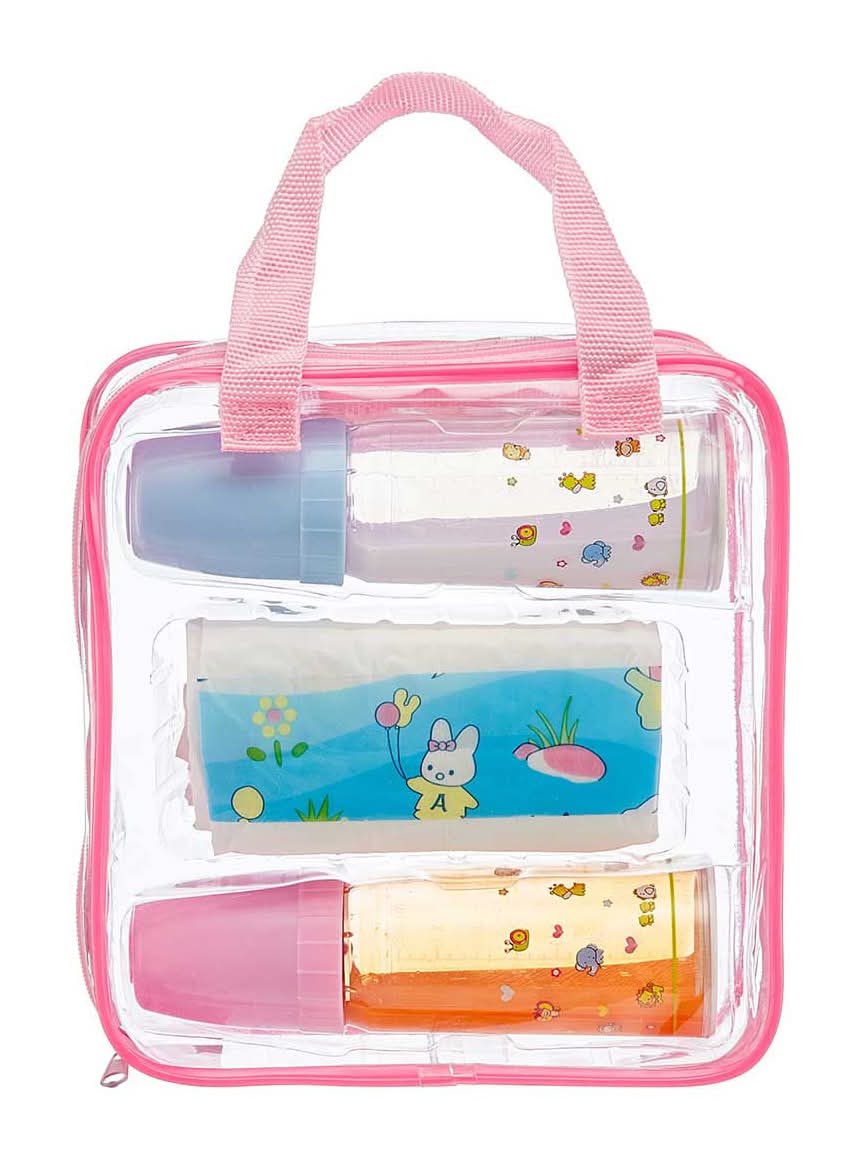 Magic Milk Bottle & Diaper Toy Set, Pink-Blue