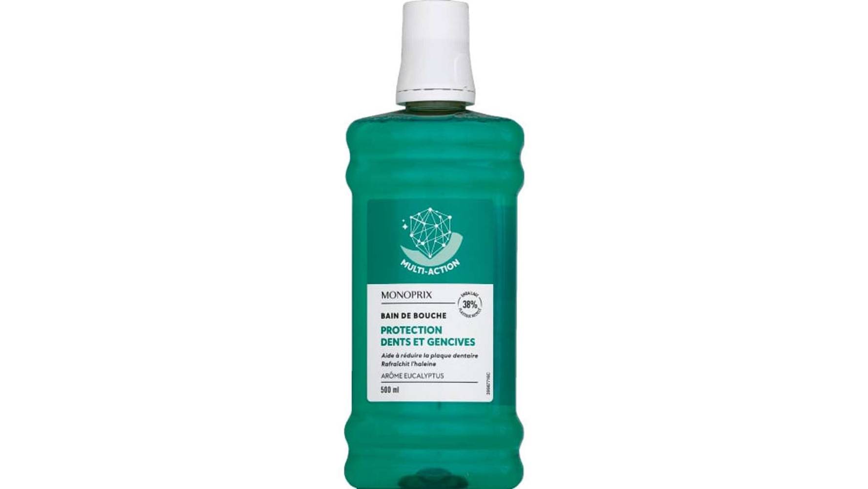 Monoprix - Bain de bouche protection dents et gencives (500ml)