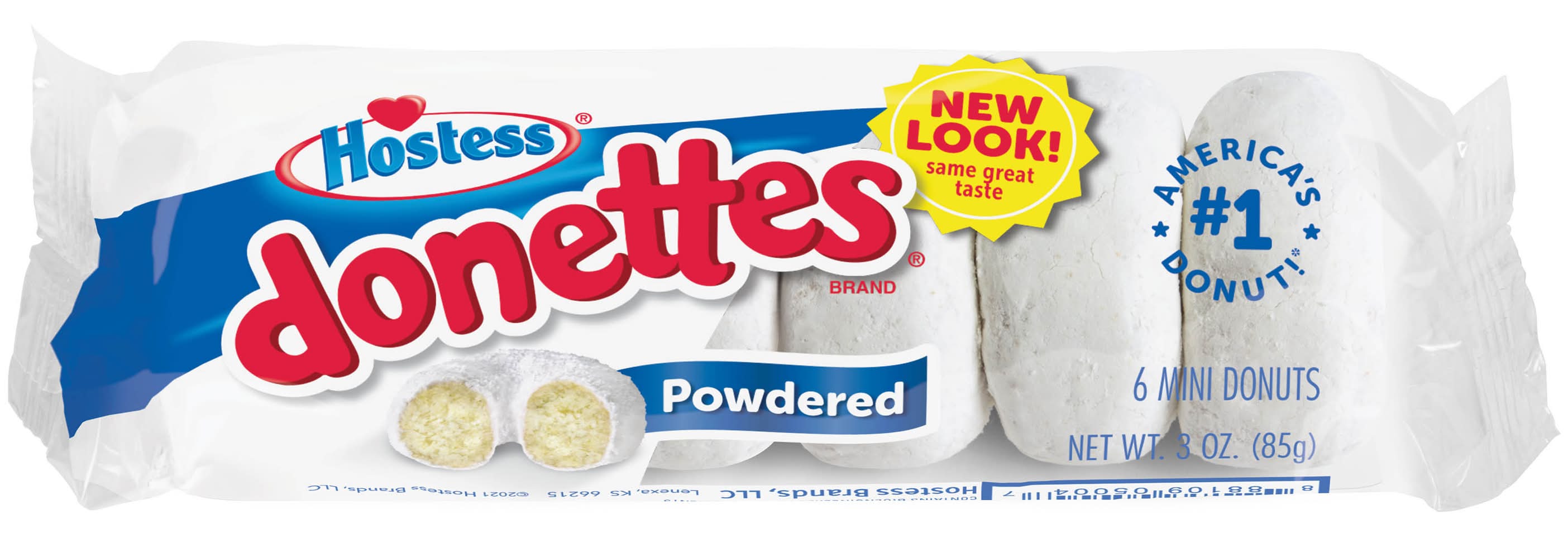 Hostess Donettes Powdered Mini Donuts (3 oz, 6 ct)