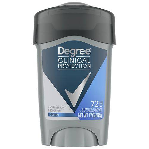 Degree Clinical Protection Antiperspirant Deodorant Clean - 1.7 oz