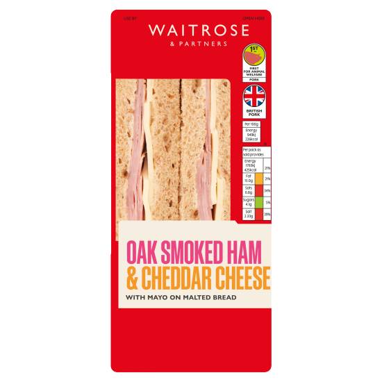 Waitrose & Partners Smoked Ham & Cheese on Malted Bread