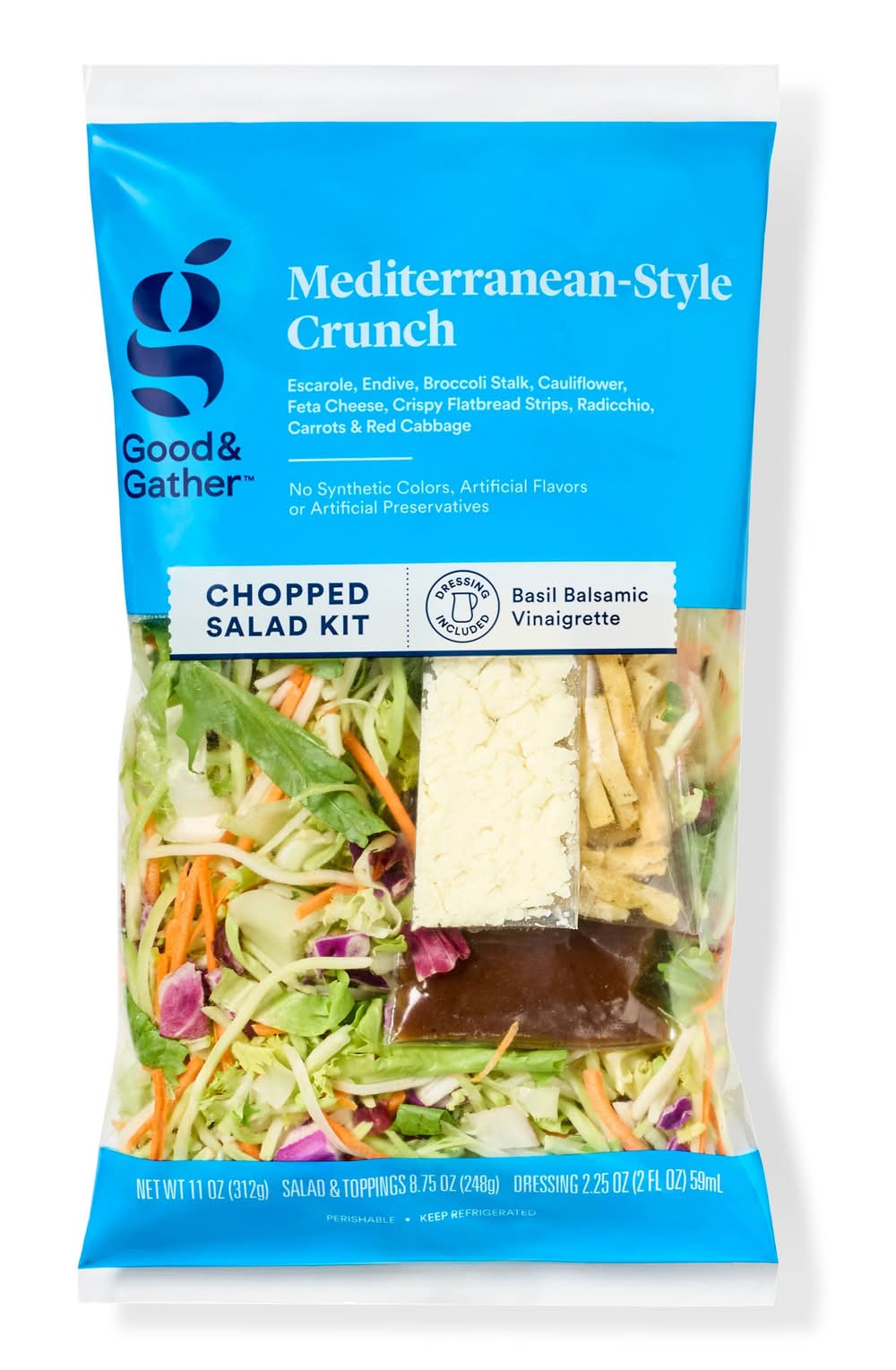 Mediterranean Crunch Chopped Salad Kit - 11oz - Good & Gather™
