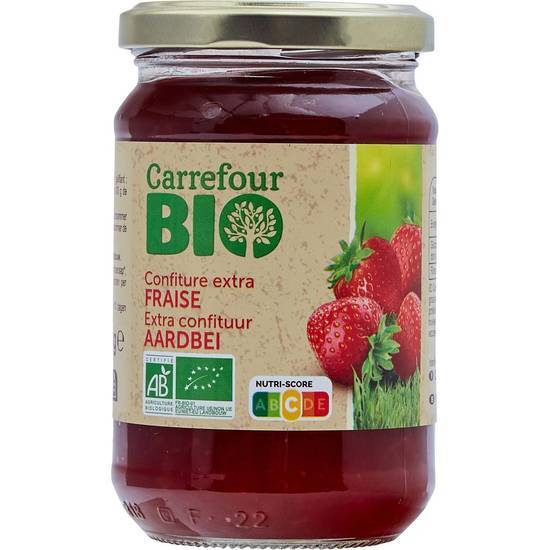 Carrefour Bio - Confiture extra, fraise (360g)
