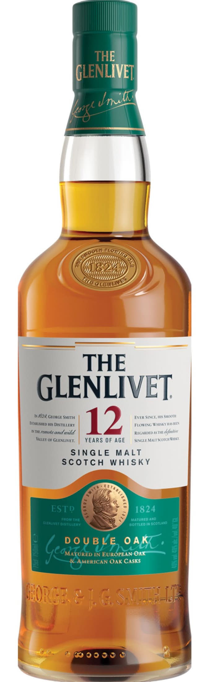 The Glenlivet Single Malt Scotch Whisky 12 Years Old (750 ml)