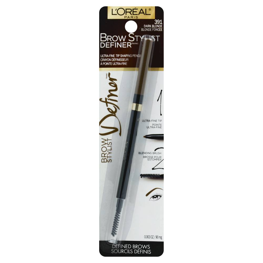 L'Oréal 391 Dark Blonde Stylist Definer Eyebrow Pencil (0.03 oz)