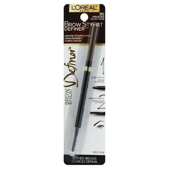 L'oréal 391 Dark Blonde Stylist Definer Eyebrow Pencil