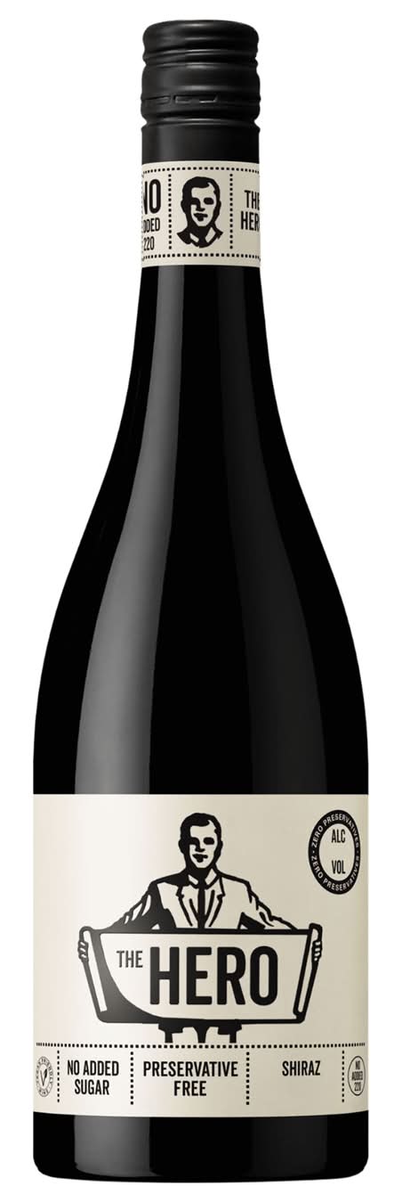 Hero of Zero Preserve Free Shiraz 750ml