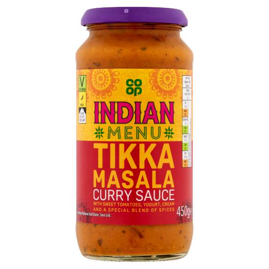 Co-Op Indian Inspired Tikka Masala Curry Sauce 450g