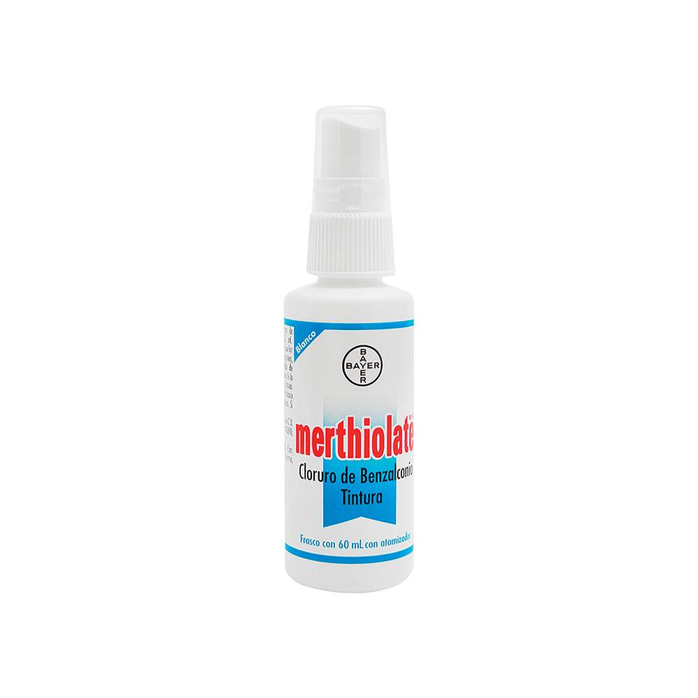 Merthiolate blanco cloruro de benzalconio (spray 60 ml)