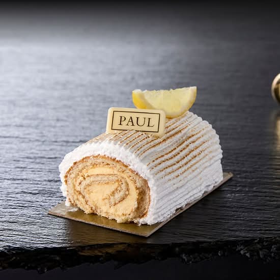 Bûchette roulée citron meringuée