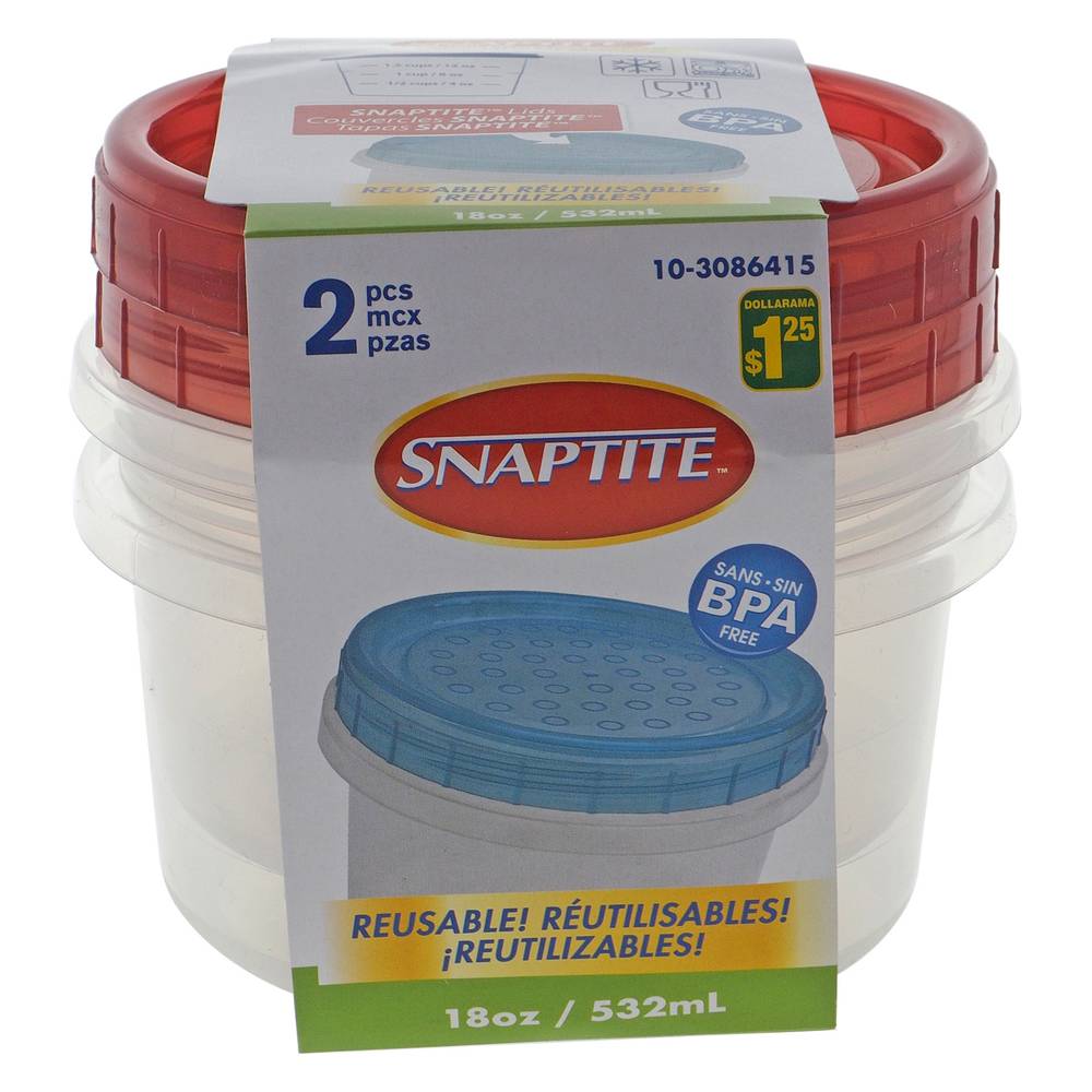 Snaptite Resuable Round Plasitc Container