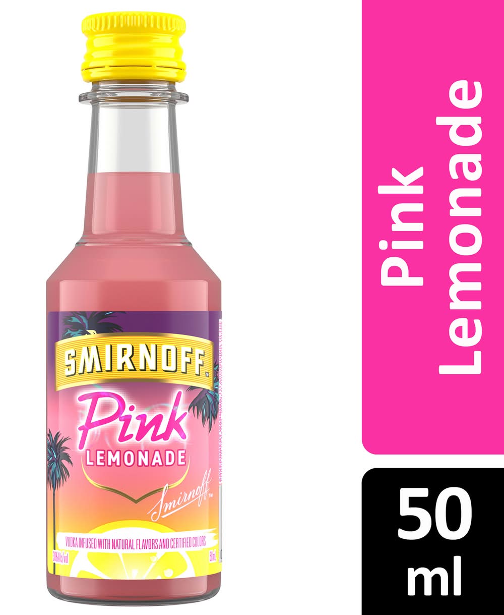 Smirnoff Infused Vodka, Pink Lemonade (50 ml)