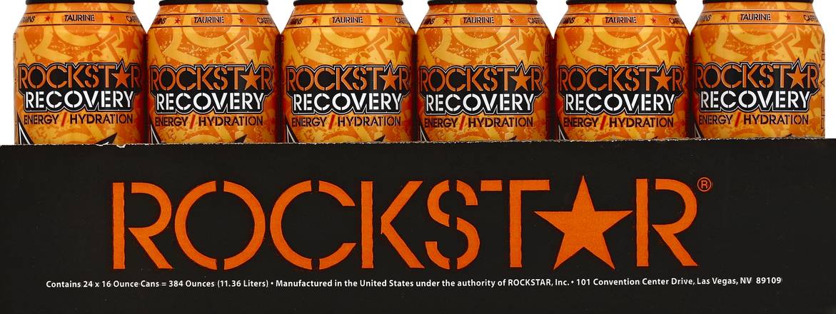 Rockstar Recovery Orange Energy Drink - 16 fl oz Can