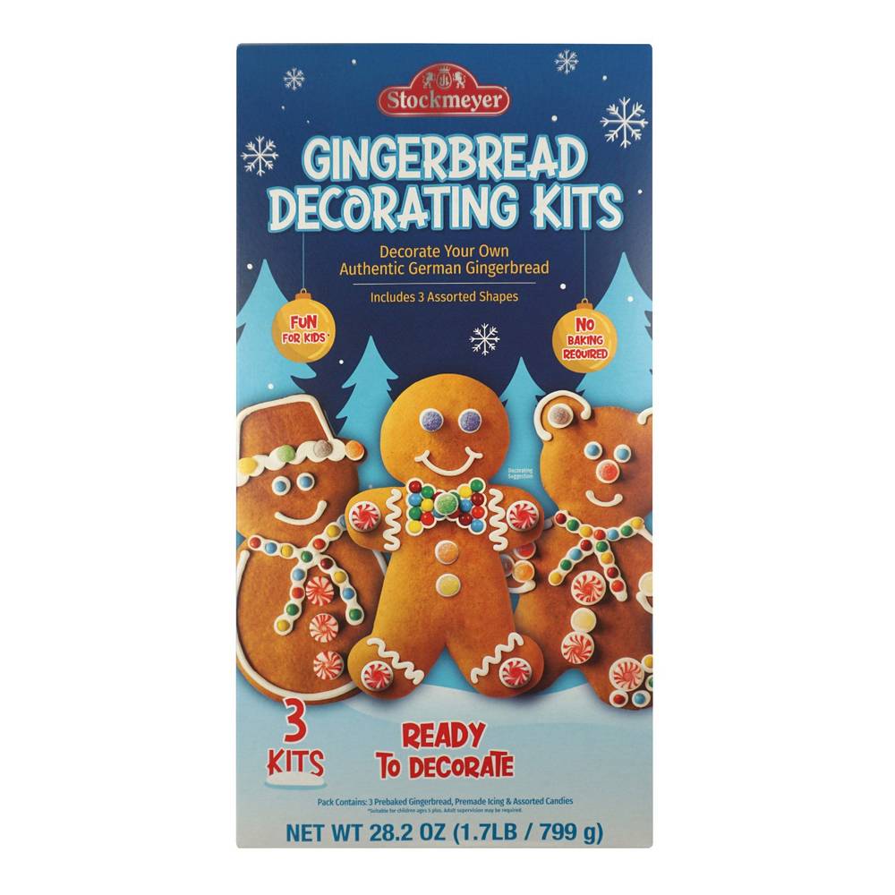 Stockmeyer Gingerbread Decorating Kits (28.2 oz, 3 ct)