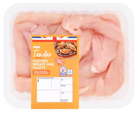 ASDA Tender Chicken Breast Mini Fillets (650g)