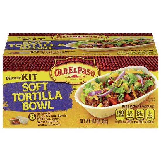 Old El Paso Dinner Kit Sof Tortilla Bowl