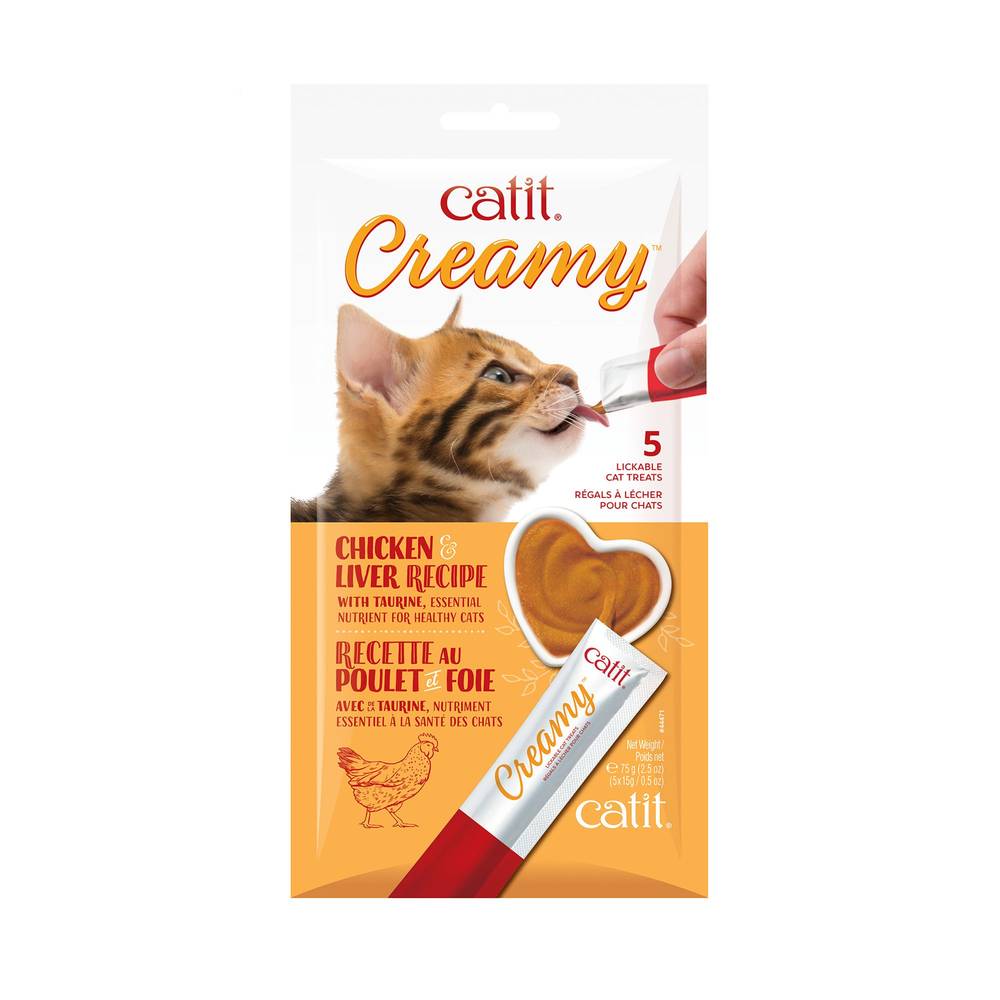 Catit® Creamy™ Lickable Cat Treat (Flavor: Chicken & Liver)