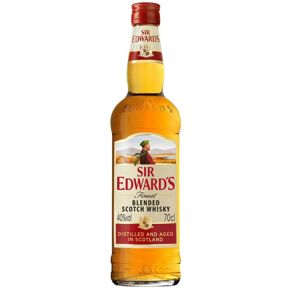 Whisky finest scotch wood casks SIR EDWARD'S - la bouteille de 70cL