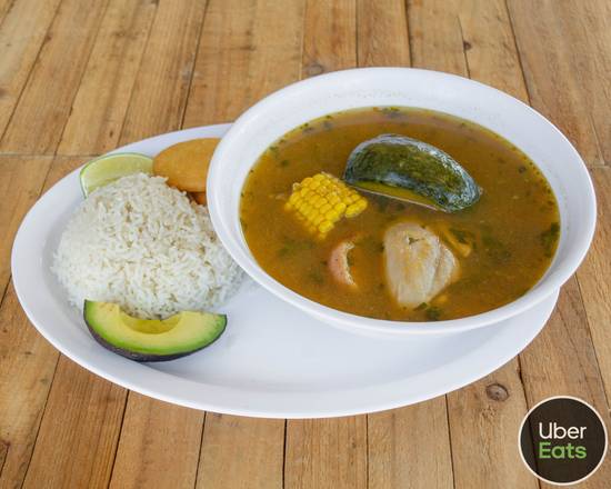 Order Sancocho de Pollo food online from Arepa Burger Waterford Lakes store, Orlando on bringmethat.com