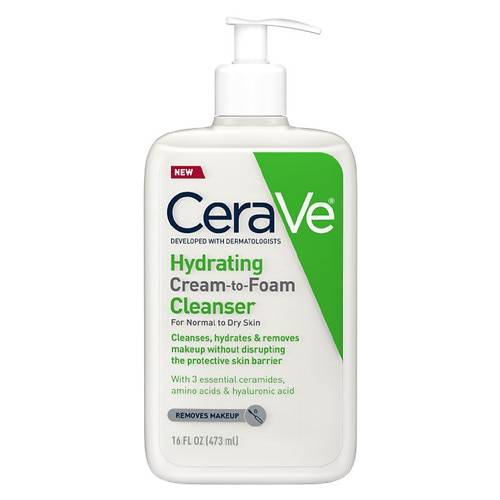 CeraVe Hydrating Cream-to-Foam Face Cleanser - 16.0 OZ