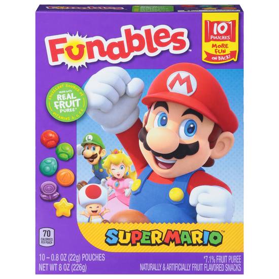 Funables Super Mario Fruit Snacks (10 ct)
