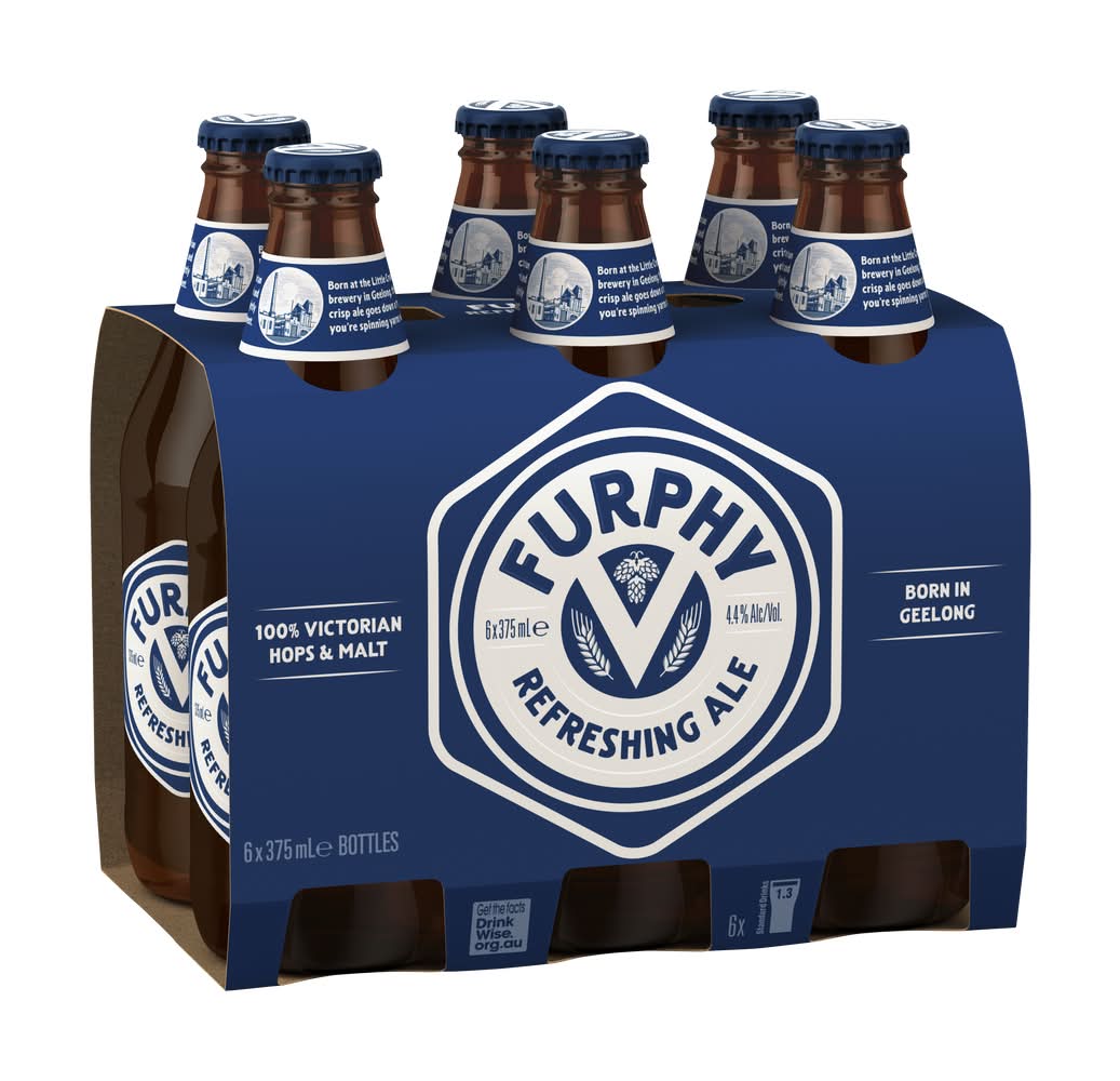 Furphy Original Refreshing Ale Beer (6 x 375mL)