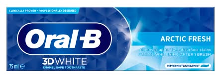 Oral-B Peppermint-Spearmint, 3D White Toothpaste (75ml)