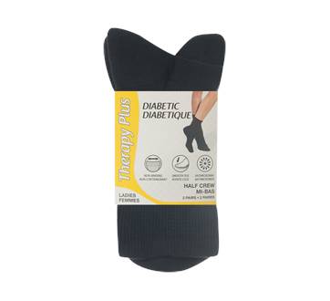 Therapy Plus Diabetic Ladies Crew Socks Navy
