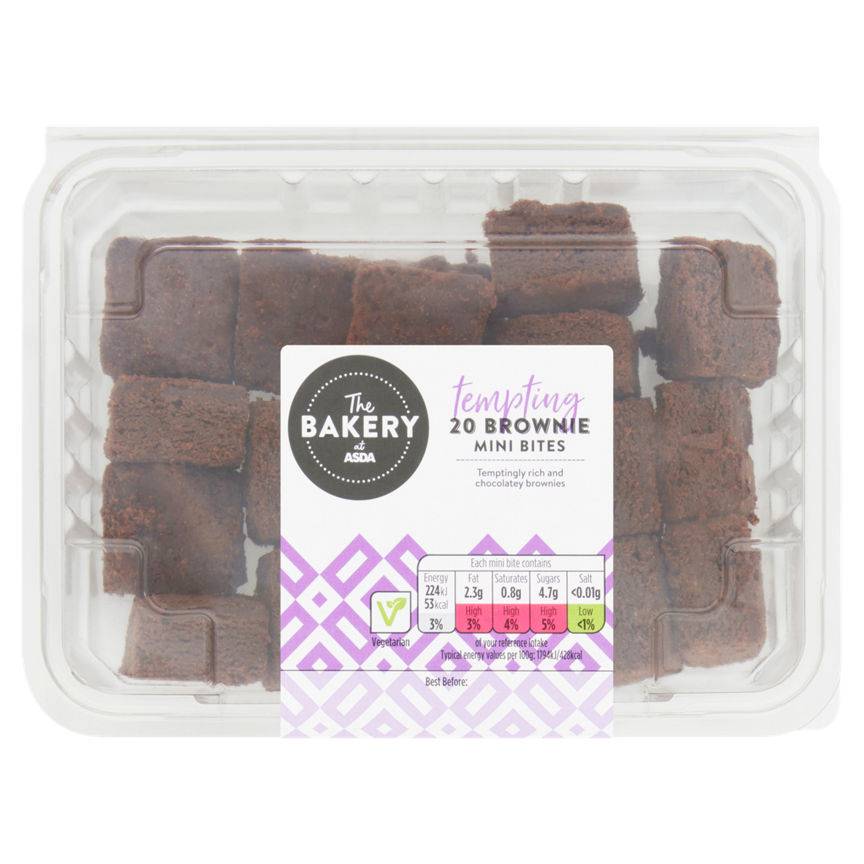 The Bakery at ASDA Brownie Mini Bites (20 pack)