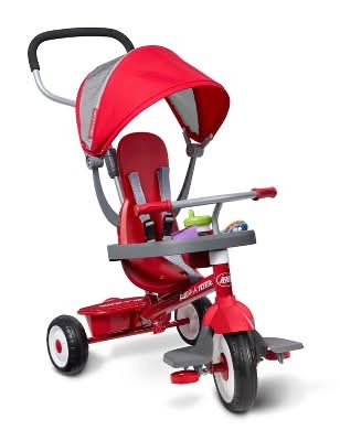 Radio Flyer 4-In-1 Stroll N Trike, Red