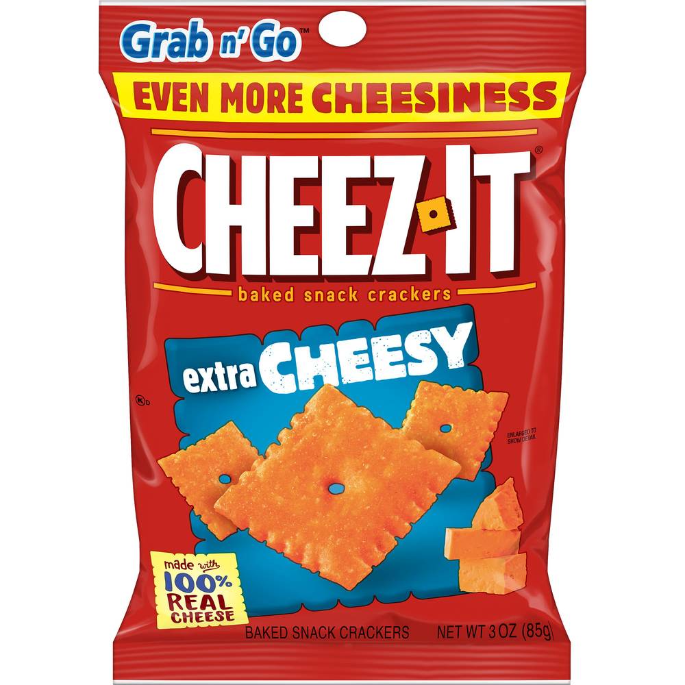 Cheez-It Baked Snack Crackers, Cheesy (3 oz)