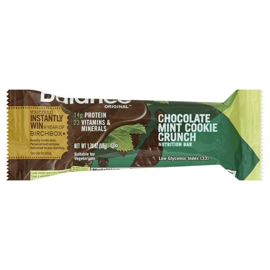Balance Original Chocolate Mint Cookie Crunch Nutrition Bar